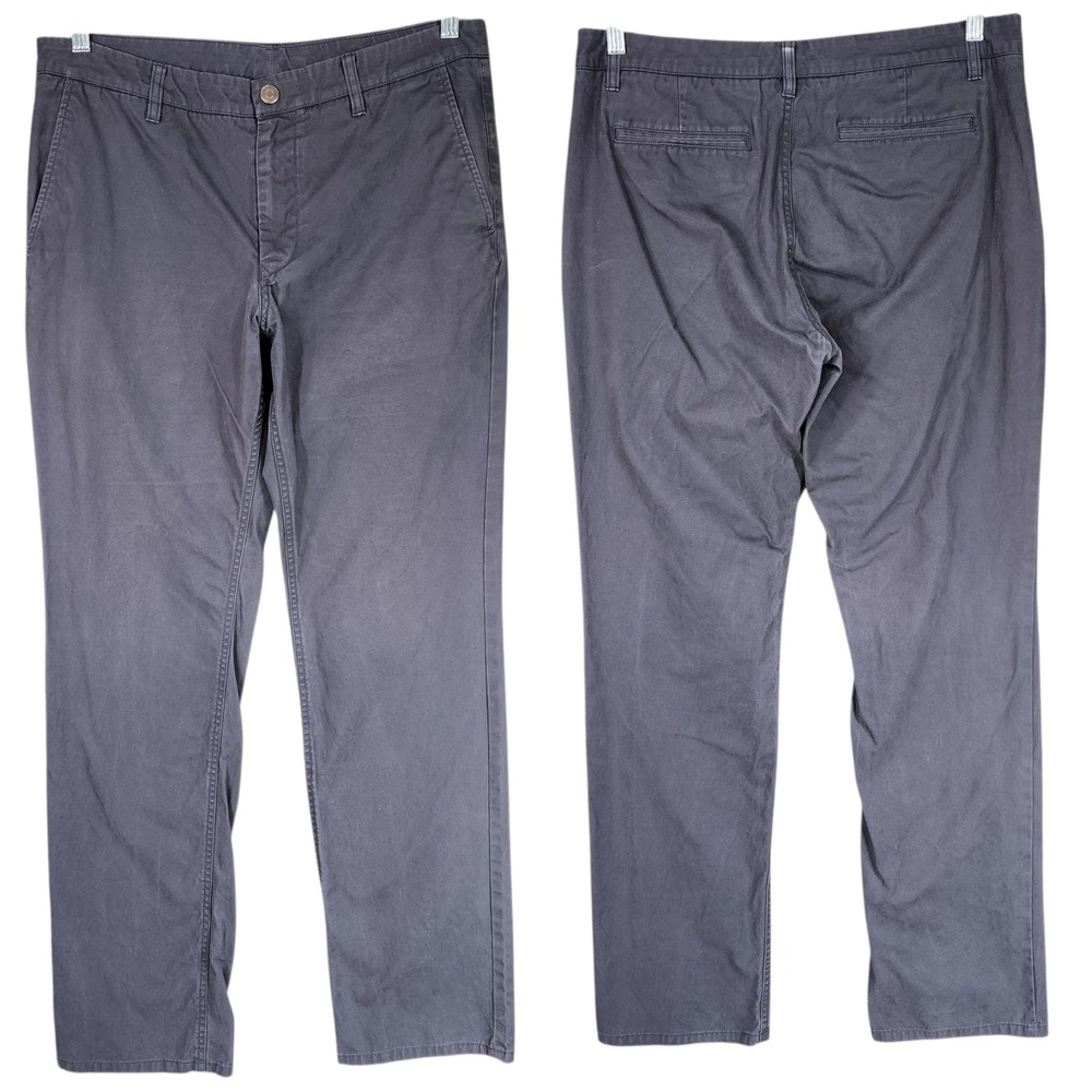 Bonobos Washed Chinos sz 34x34/33 Men Straight Fit Pants Casual Gray Comfort